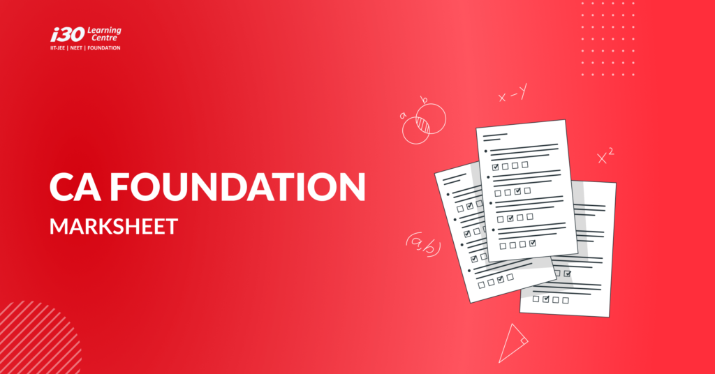 CA Foundation Marksheet