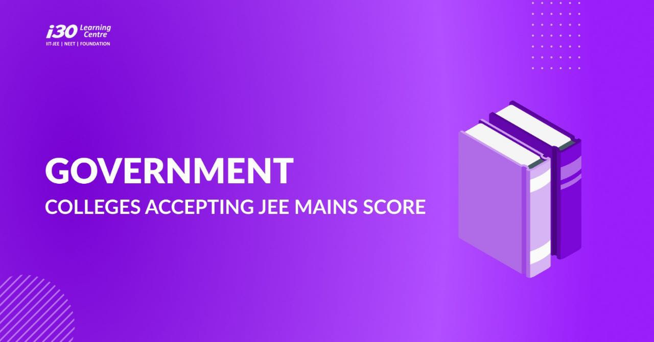 government colleges accepting jee main score